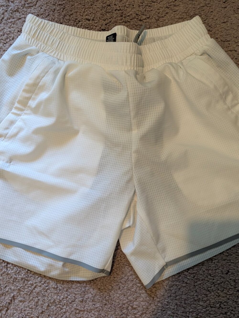 BL101 Pro Series white/gray active shorts (liner) YL